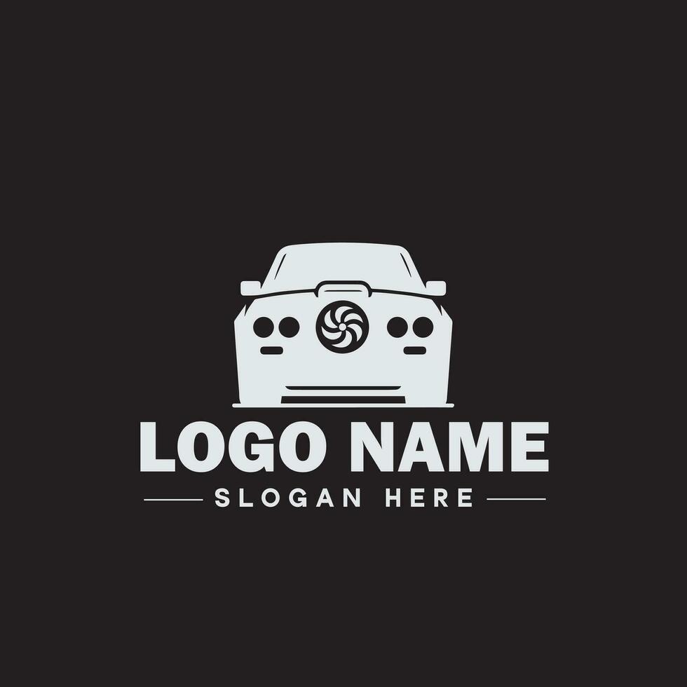 Automotive logo Auto shop logo auto dealership logo auto repair logo Icon clean flat modern minimalist business vehicle logo editable vector