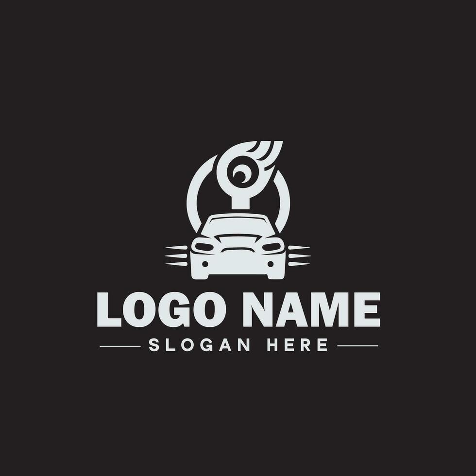 Automotive logo Auto shop logo auto dealership logo auto repair logo Icon clean flat modern minimalist business vehicle logo editable vector