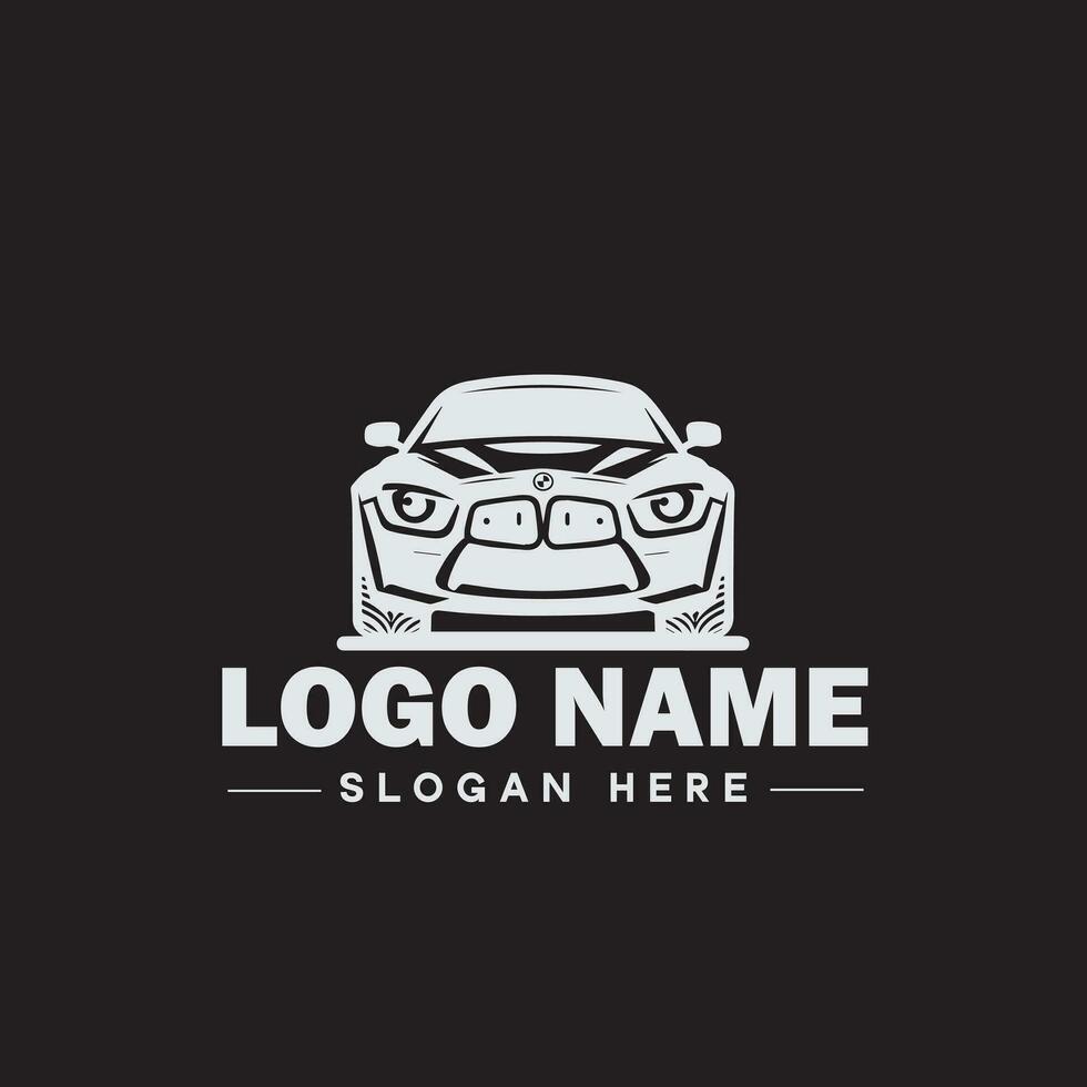 Automotive logo Auto shop logo auto dealership logo auto repair logo Icon clean flat modern minimalist business vehicle logo editable vector