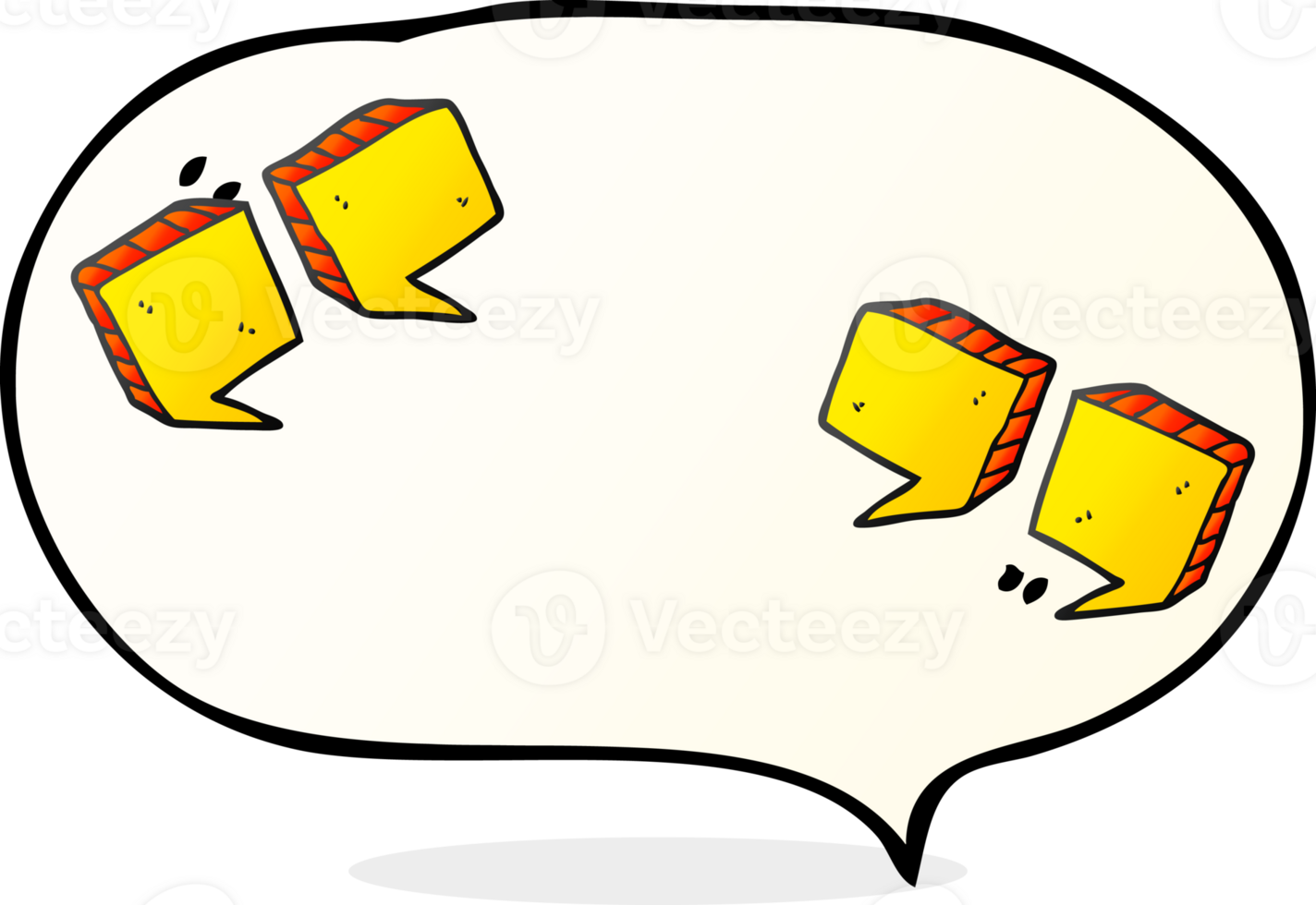 speech bubble cartoon quotation marks png