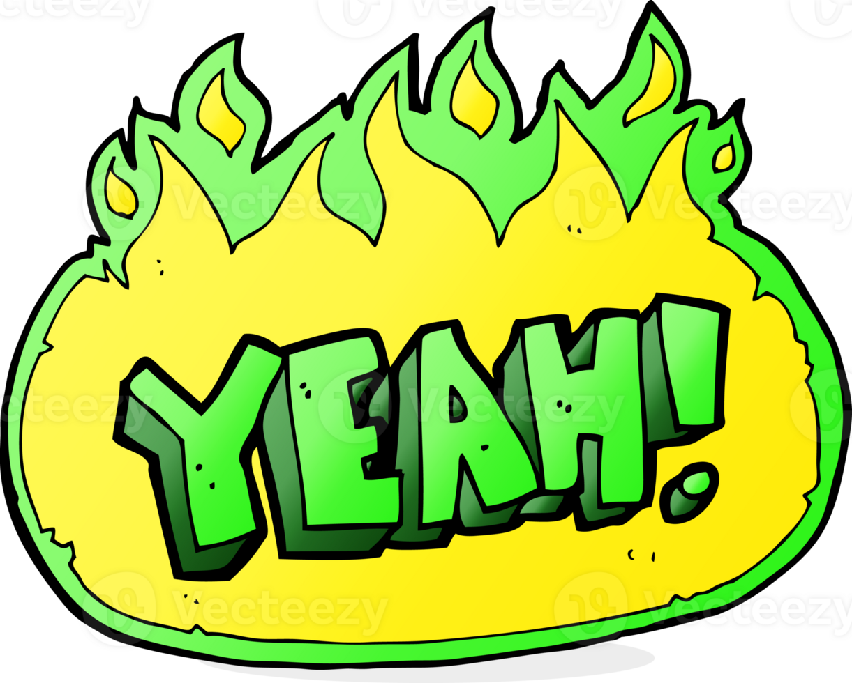 cartoon yeah shout png