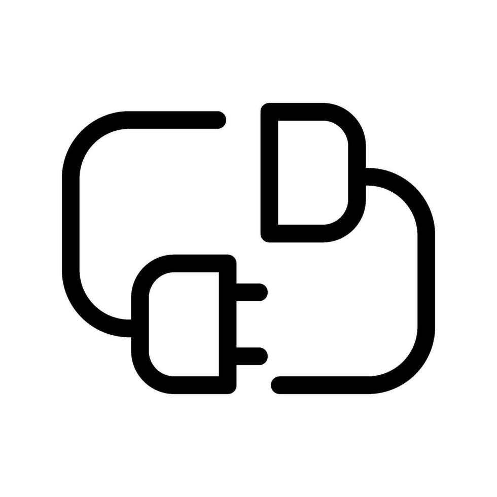 Plug In Icon Vector Symbol Design Illustration