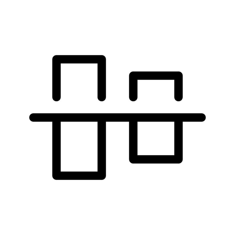 Align Center Icon Vector Symbol Design Illustration