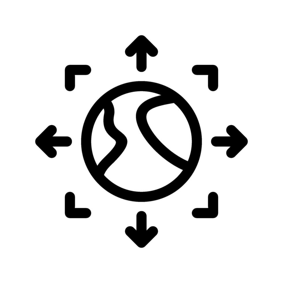 Global Network Icon Vector Symbol Design Illustration