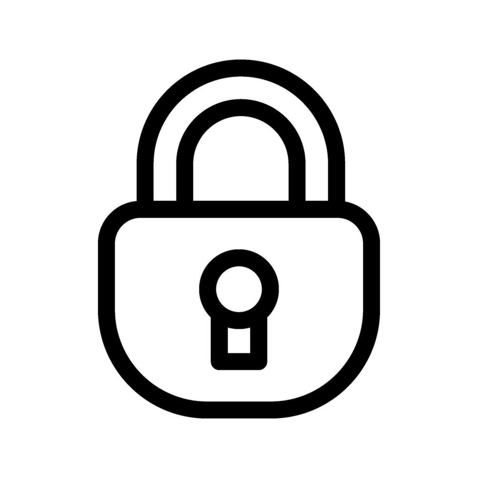 Padlock Icon Vector Symbol Design Illustration