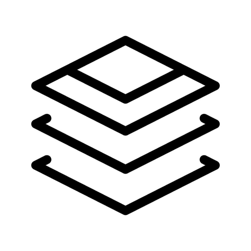 Layers Icon Vector Symbol Design Illustration