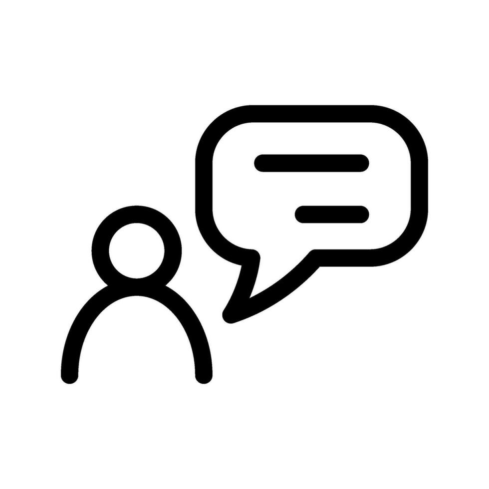 Speaking Icon Vector Symbol Design Illustration
