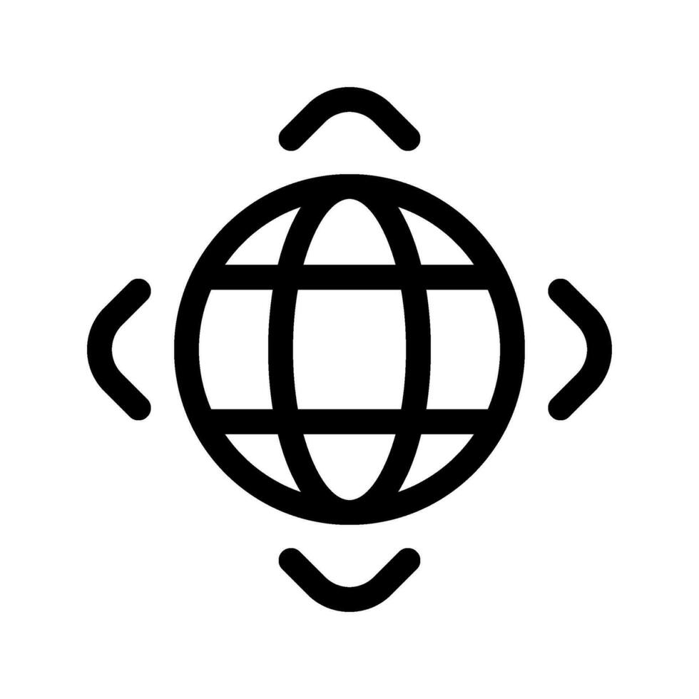 globo icono vector símbolo diseño ilustración