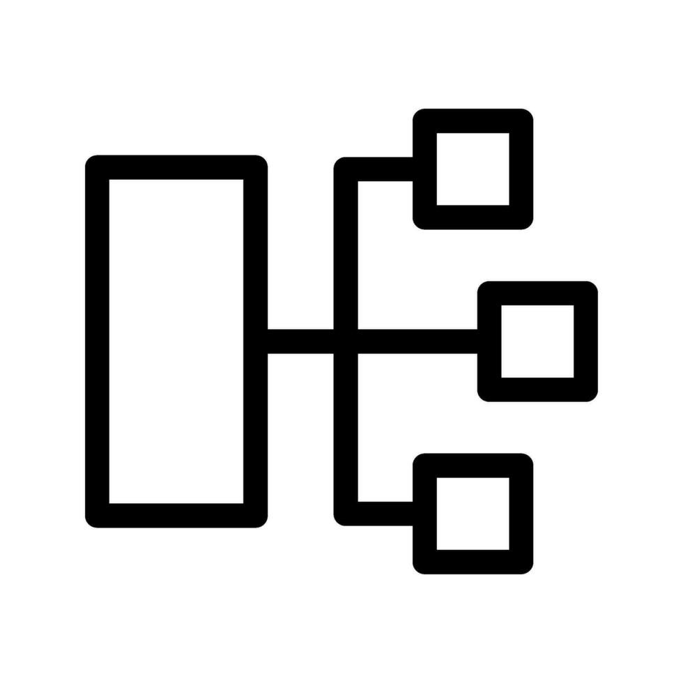 Flowchart Icon Vector Symbol Design Illustration