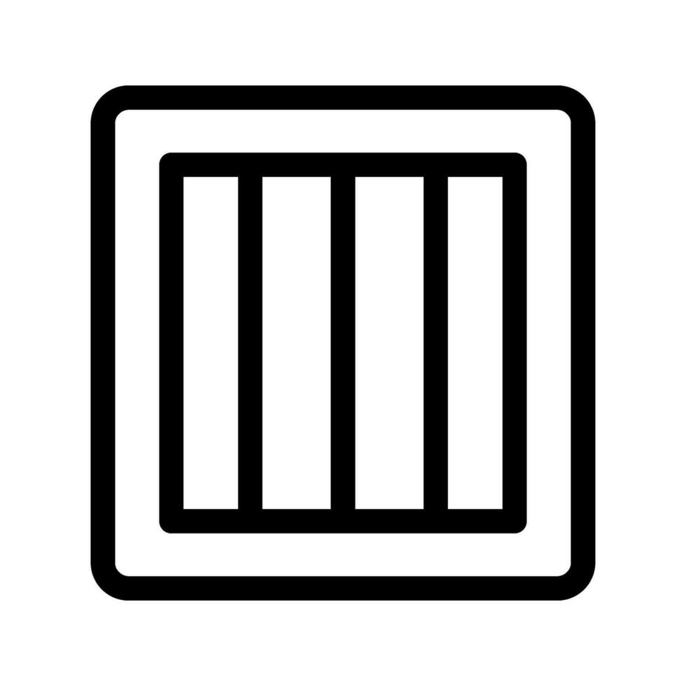 cárcel icono vector símbolo diseño ilustración
