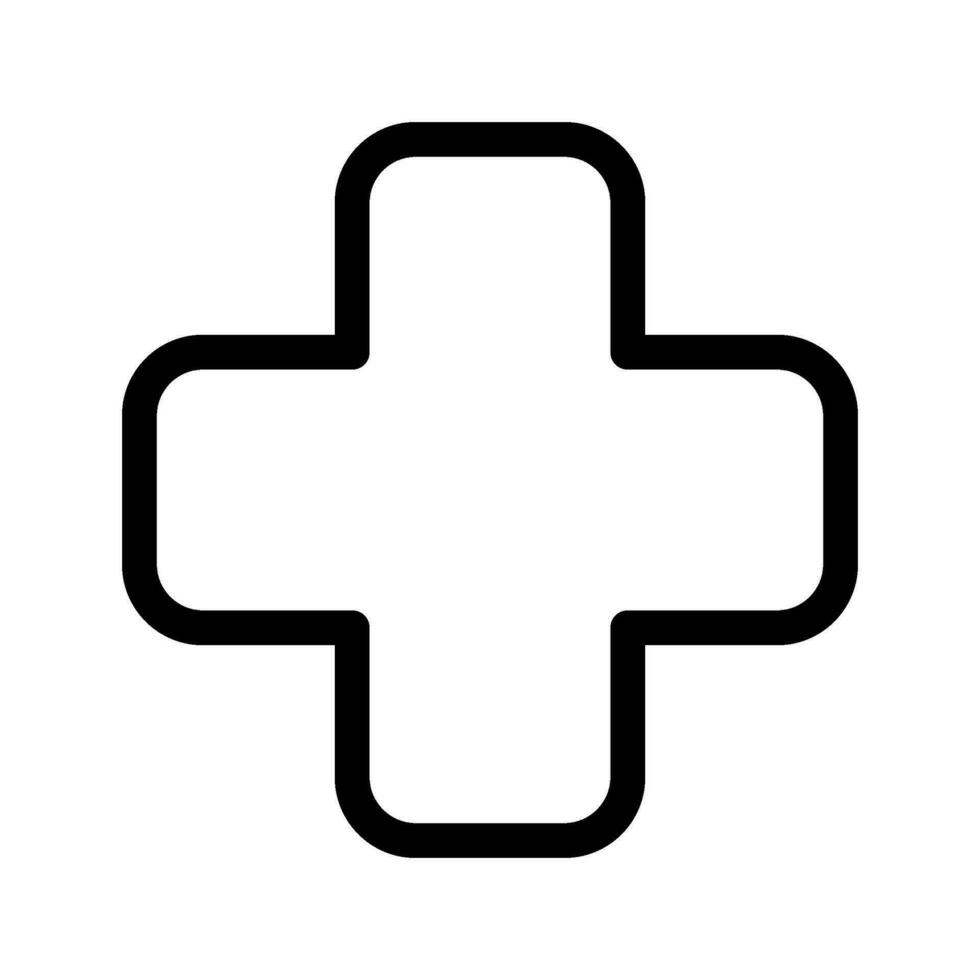 Hospital Cross Icon Vector Symbol Design Illustration