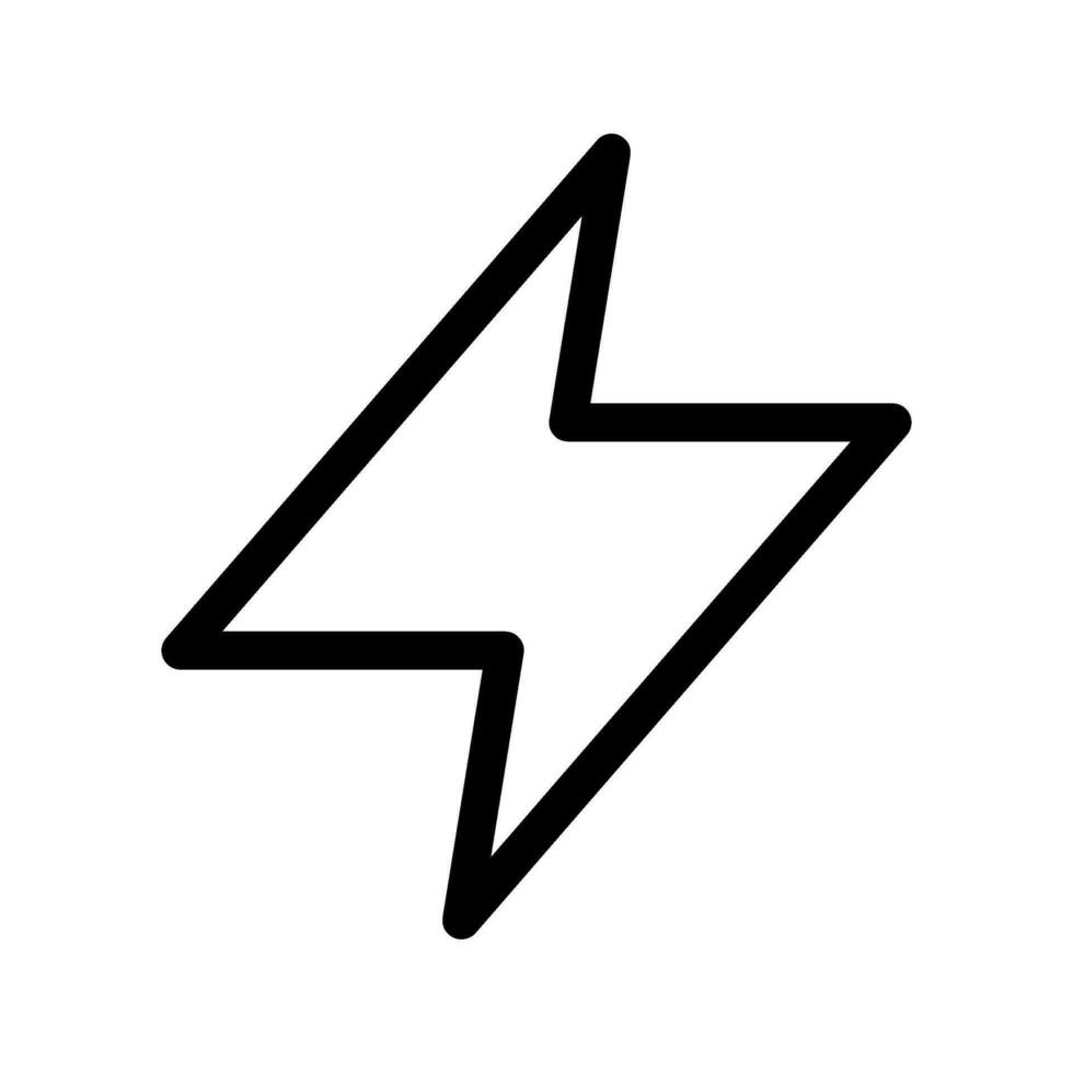 Thunder Icon Vector Symbol Design Illustration