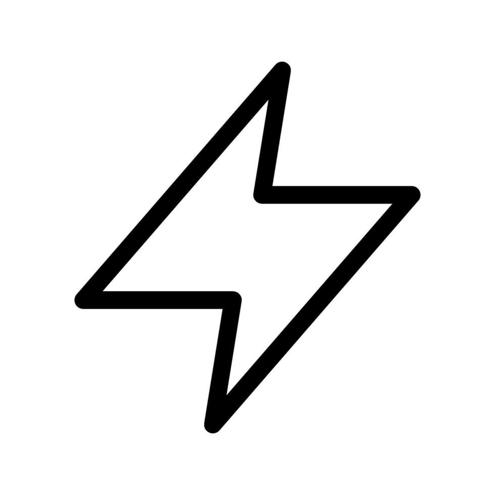 Thunder Icon Vector Symbol Design Illustration