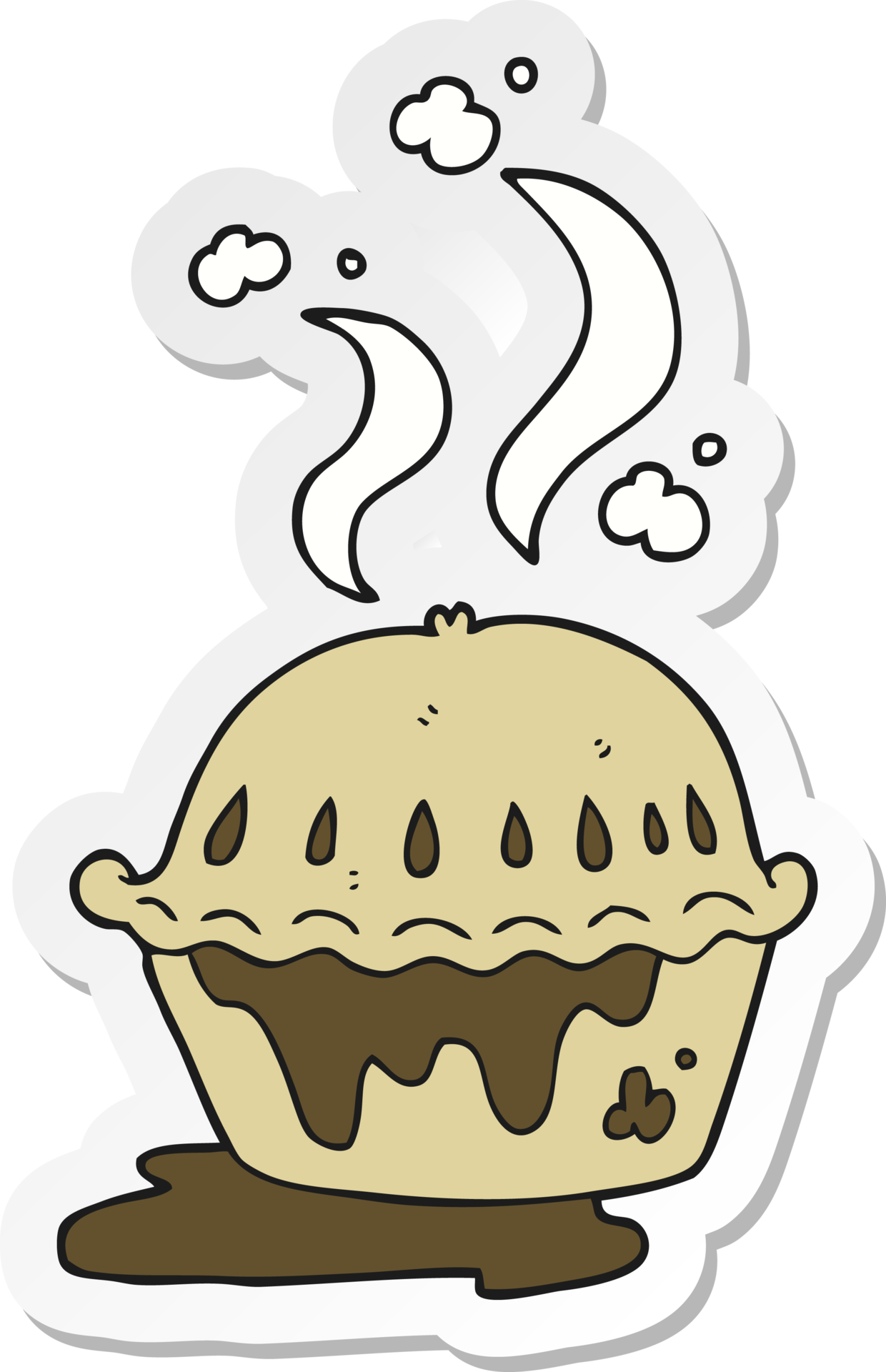 Sticker Of A Cartoon Hot Pie 36378756 PNG sticker-of-a-cartoon-hot-pie-36378756-png