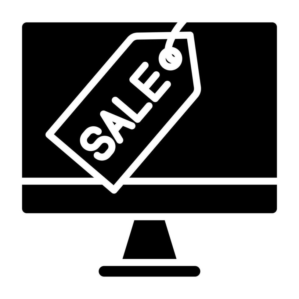 Cyber Sales icon line vector illustration