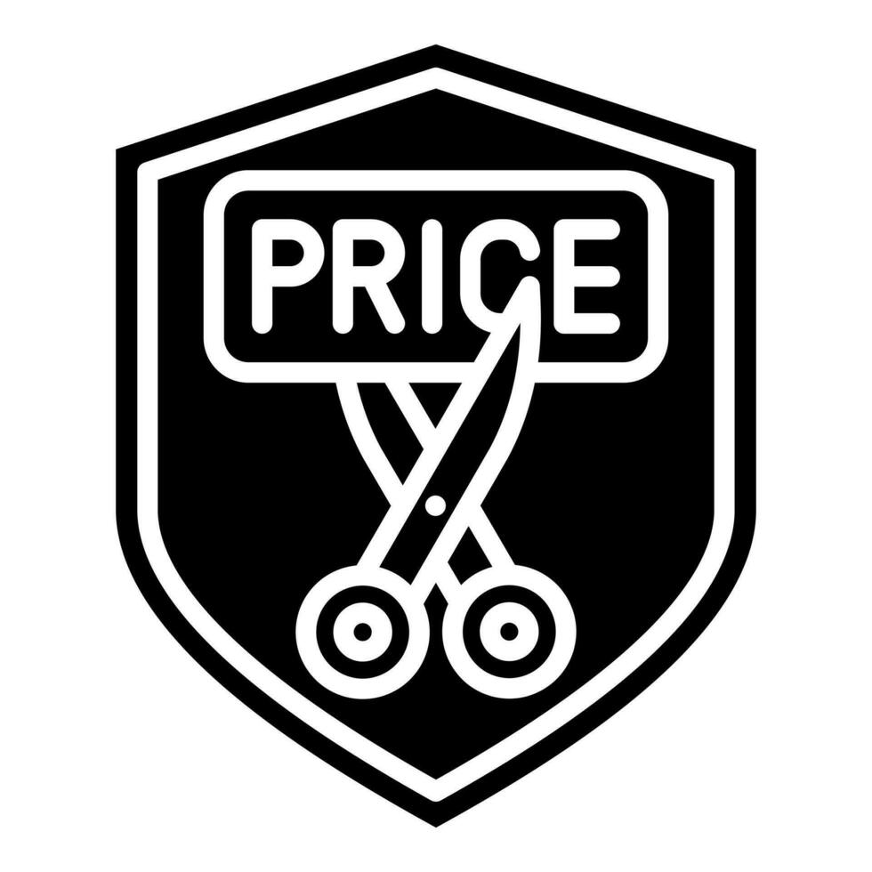 Cyber Price Cuts icon line vector illustration