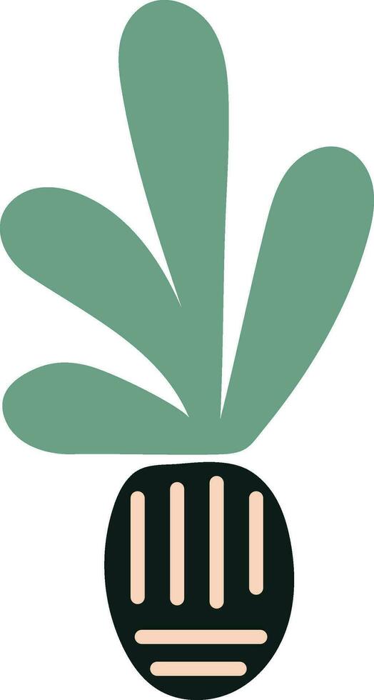 Cactus doodle cute flat design succulent collection. vector