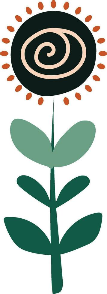 Cactus doodle cute flat design succulent collection. vector