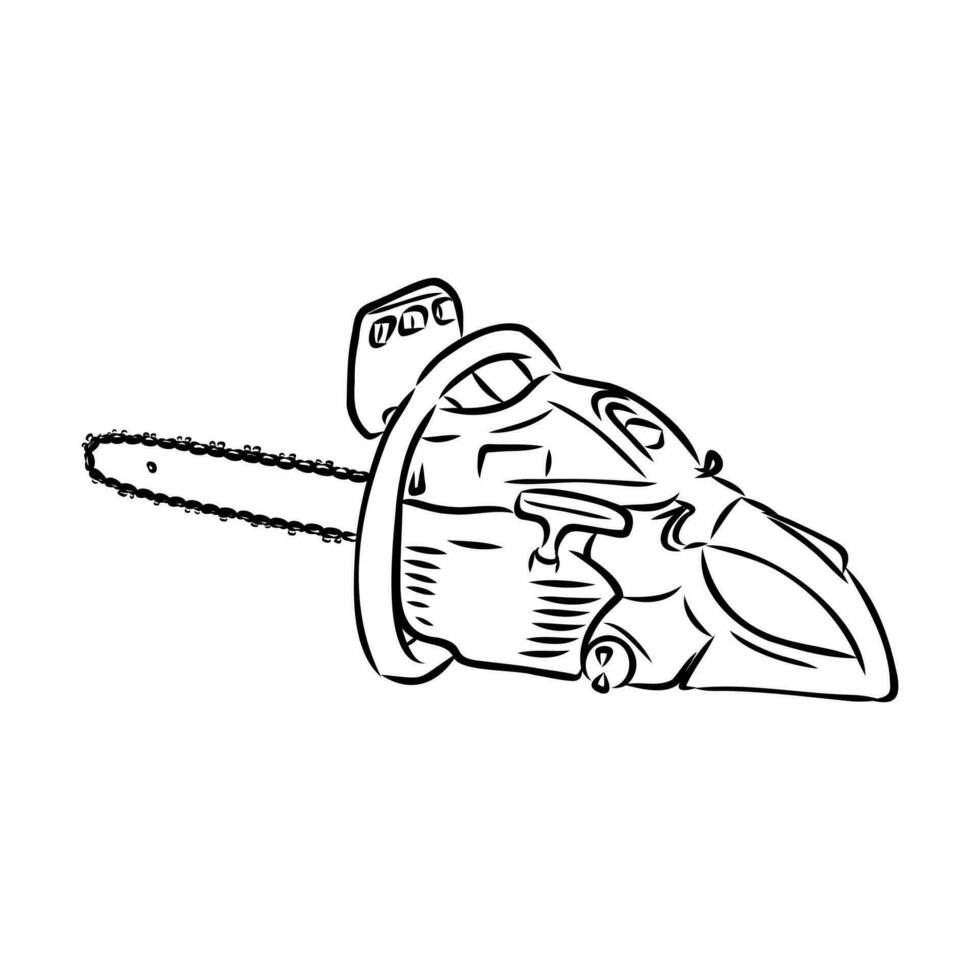 chain saw vector sketch