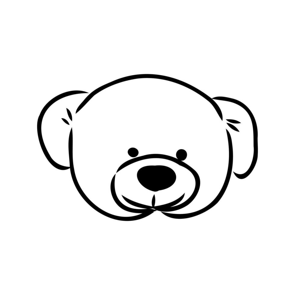 teddy bear vector sketch