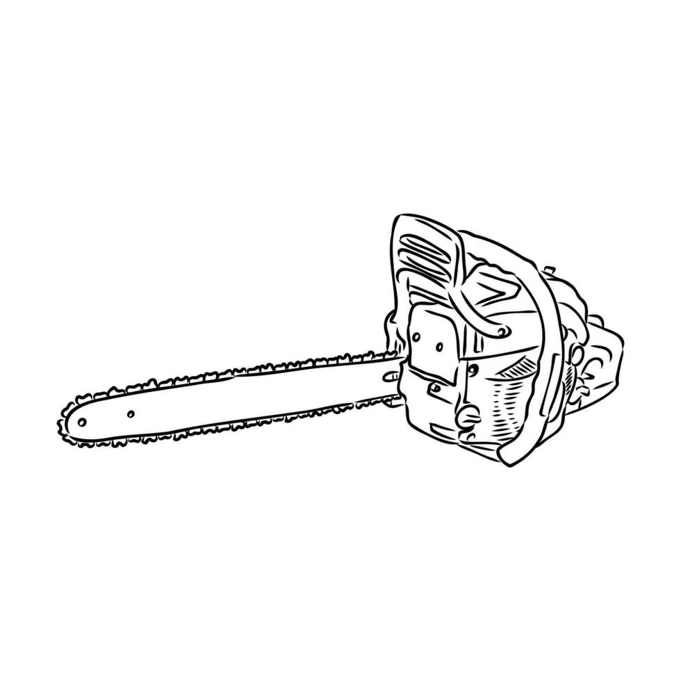 chain saw vector sketch