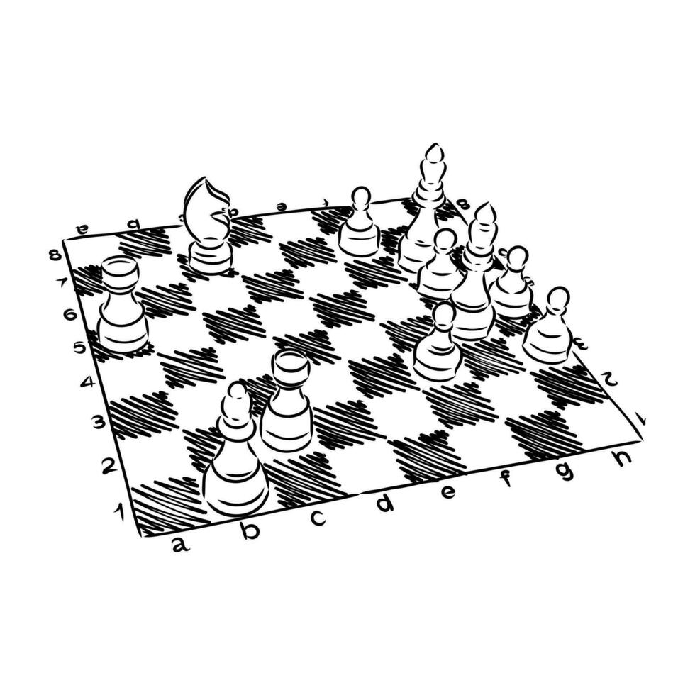 chess vector sketch
