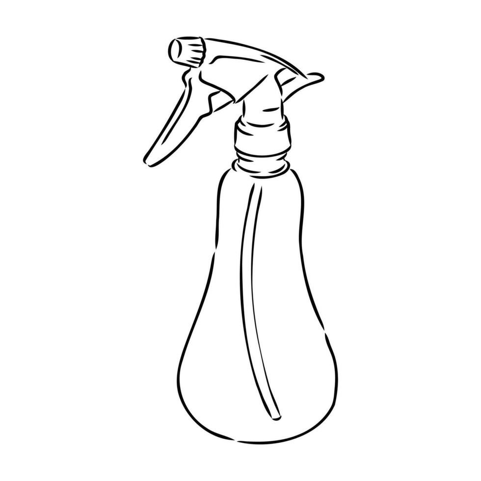 liquid sprayer vector sketch