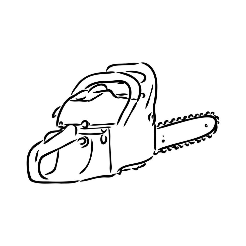 chain saw vector sketch