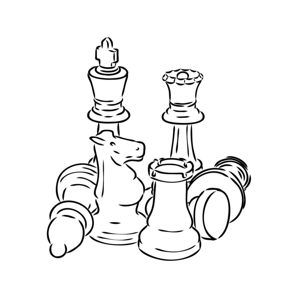 chess vector sketch