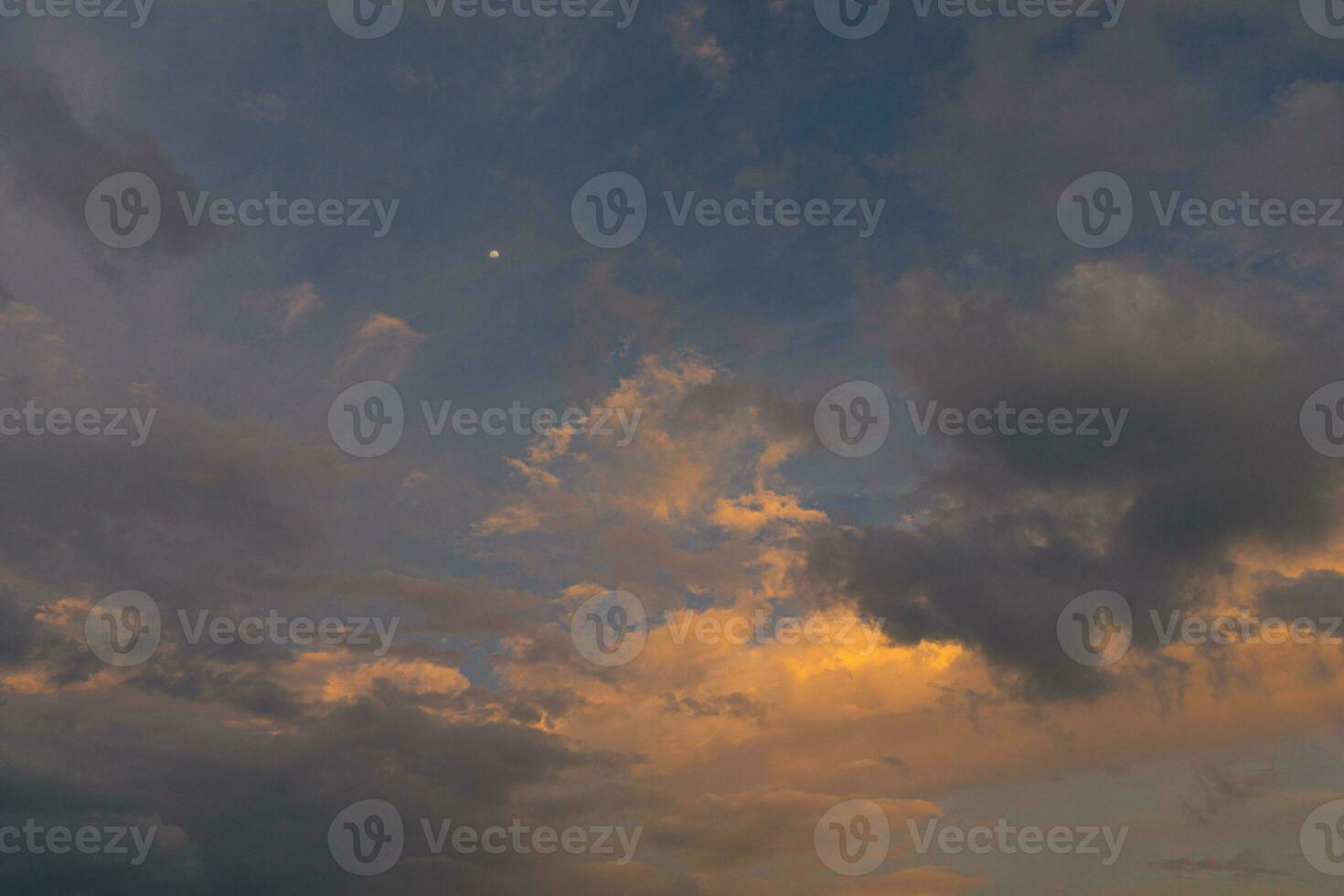 the beauty of the foggy morning panorama with sunrise and rice fields in Bengkulu photo