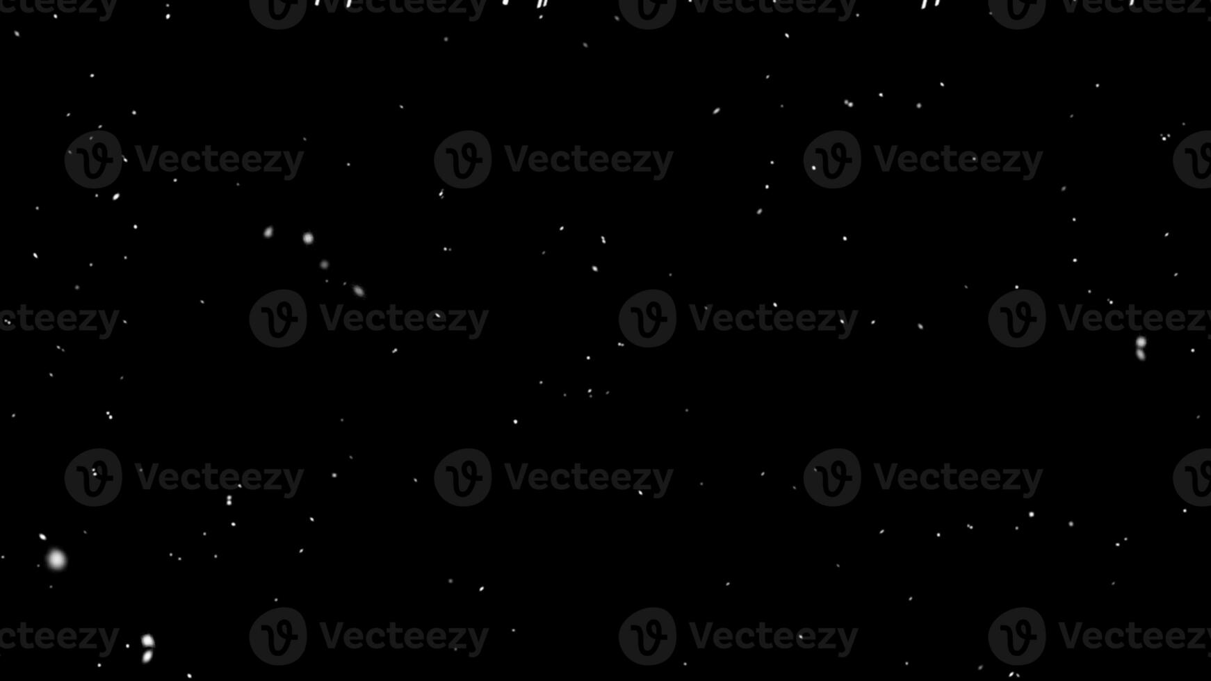 Falling snow flakes, Flying dust particles on a black background. Abstract winter background. Winter landscape with falling shining beautiful snow. photo