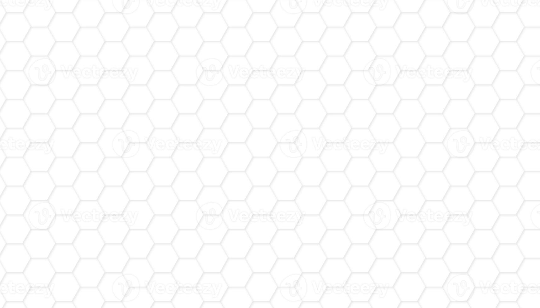 Abstract background of hexagon. White honeycomb with a gradient color. Isometric geometry. colorful hexagons background. Random displacement. Good background. Simply geometric pattern and Copy space. photo