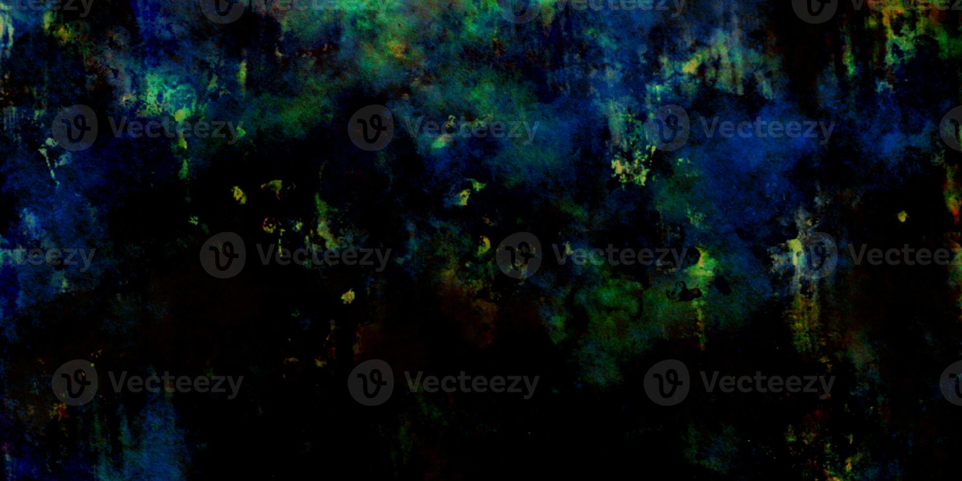 grunge texture. dark background. blue green watercolor painting texture. photo