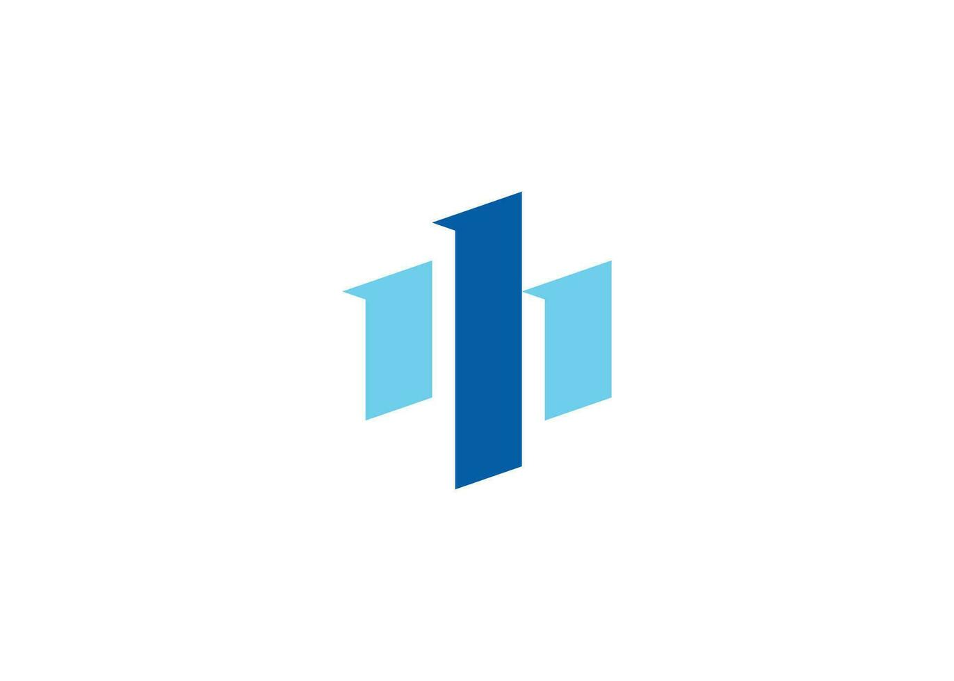 Letter M abstract real estate monogram logo design vector template