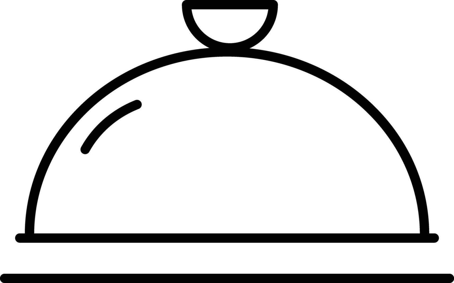 Kitchen Lid Outline vector illustration icon