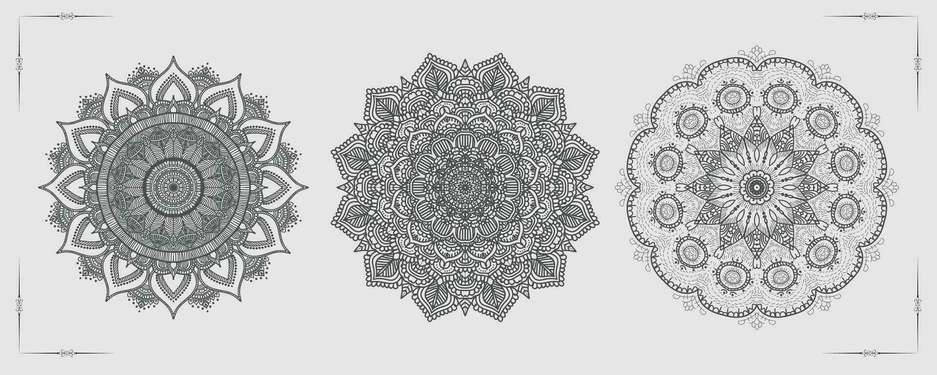 gratis vector lujo mandala modelo antecedentes y ornamental diseño para invitación, floral mándala oro mandala