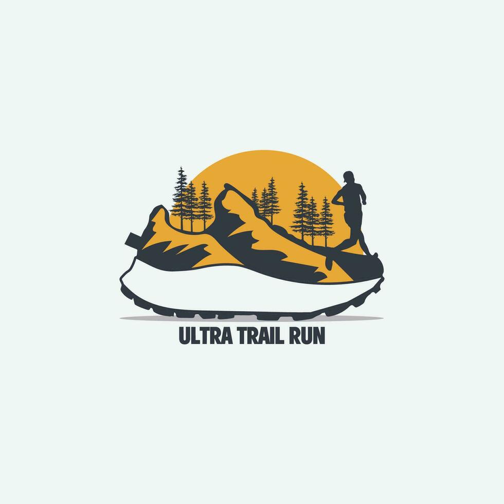 TRAIL RUN LOGO VECTOR