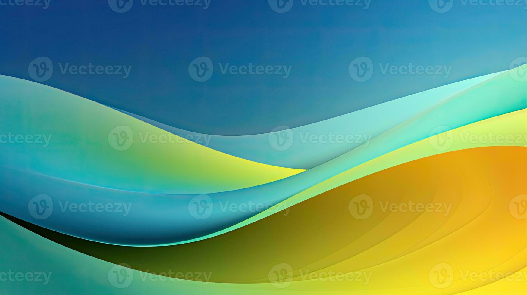 AI generated a colorful abstract background with waves photo