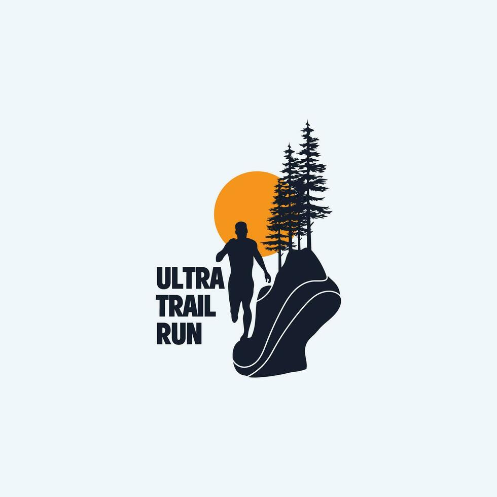 TRAIL RUN LOGO VECTOR