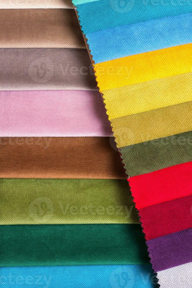 Color samples of a upholstery fabric photo