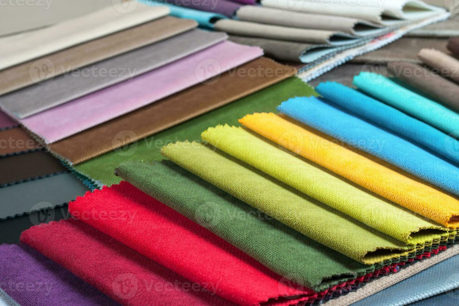 Colored tissue samples photo