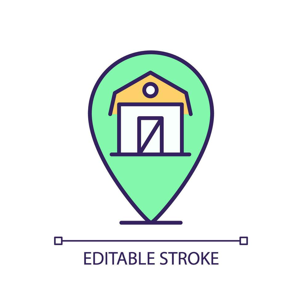 2D editable relevant cluster icon representing agricultural clusters, isolated vector, thin linear illustration. vector