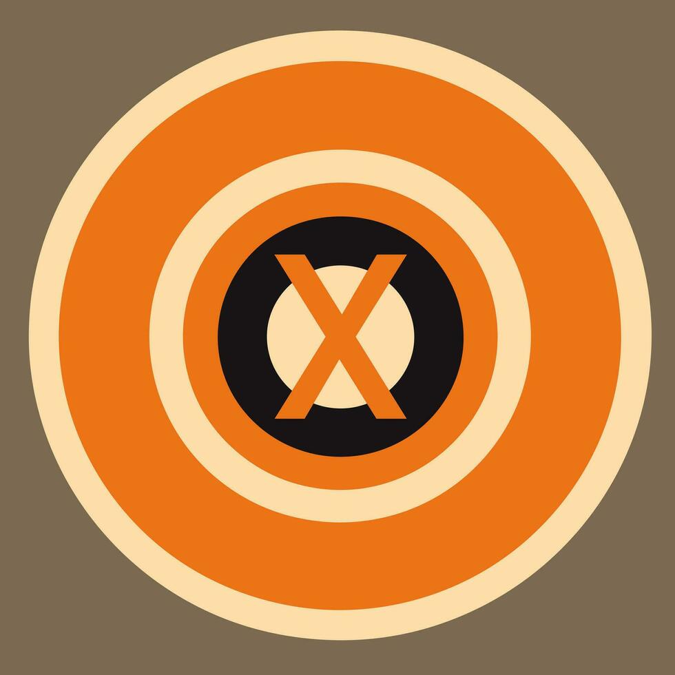 AI generated Sustainable fashion technology flat colorful initial logo idea. Circle geometric shape. Target. Letters inside circle shape. Graphic design vector