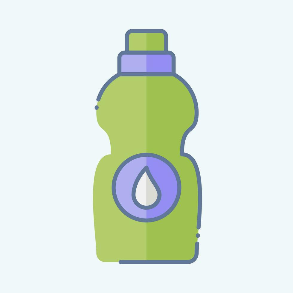 Icon Bleach. related to Laundry symbol. doodle style. simple design editable. simple illustration vector