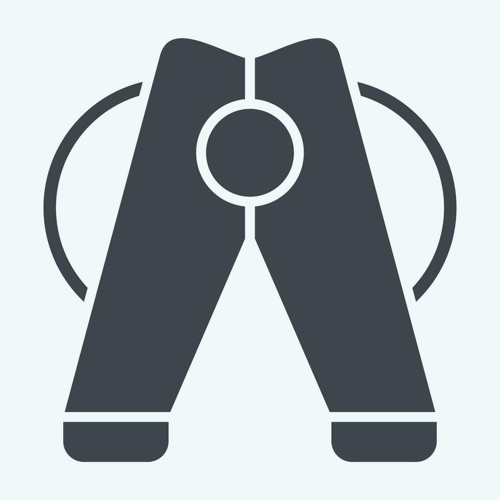 Icon Clothes Pegs. related to Laundry symbol. glyph style. simple design editable. simple illustration vector