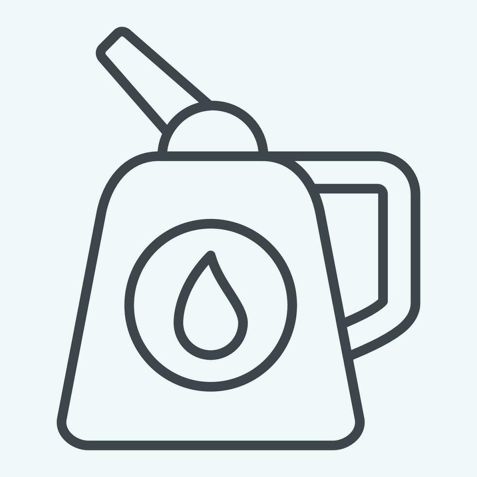 Icon Clothes Steamer. related to Laundry symbol. line style. simple design editable. simple illustration vector