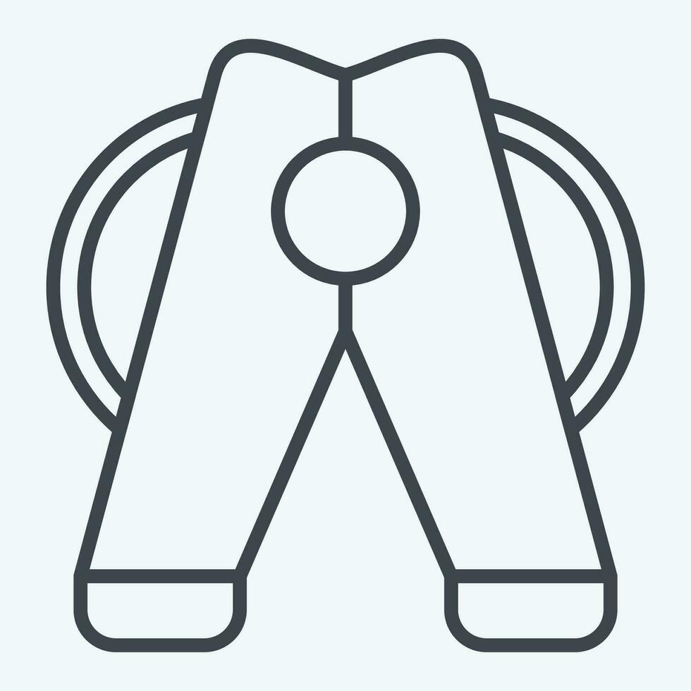 icono ropa clavijas relacionado a lavandería símbolo. línea estilo. sencillo diseño editable. sencillo ilustración vector