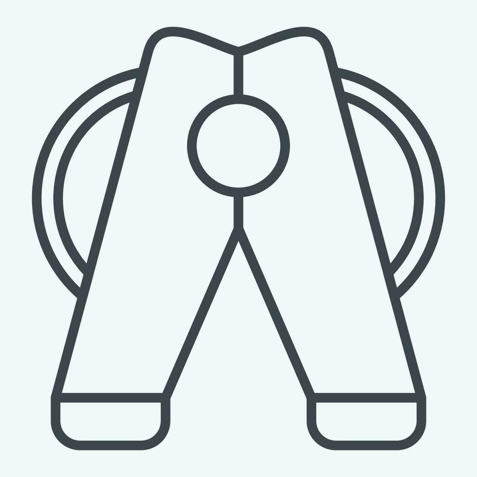 Icon Clothes Pegs. related to Laundry symbol. line style. simple design editable. simple illustration vector
