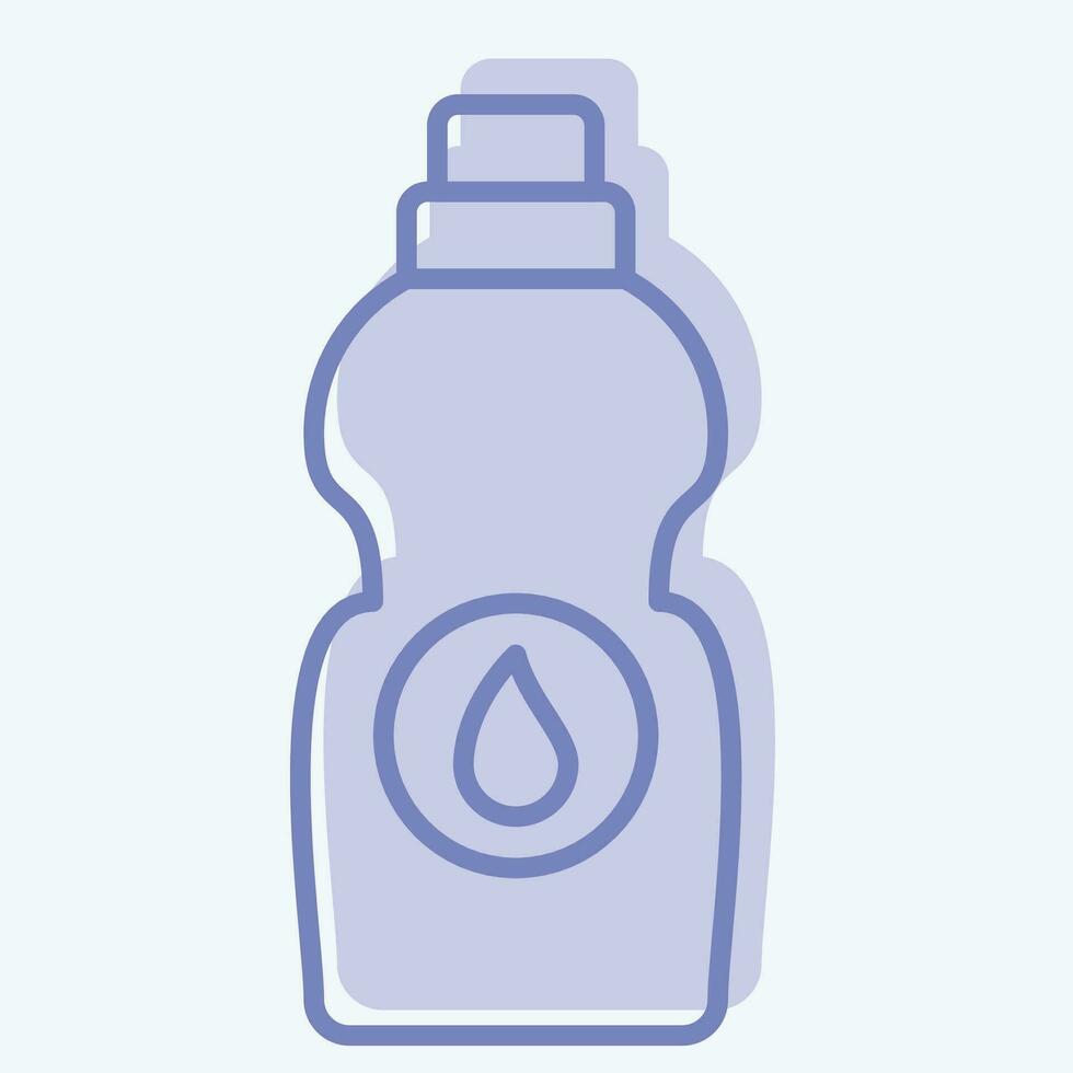 Icon Bleach. related to Laundry symbol. two tone style. simple design editable. simple illustration vector