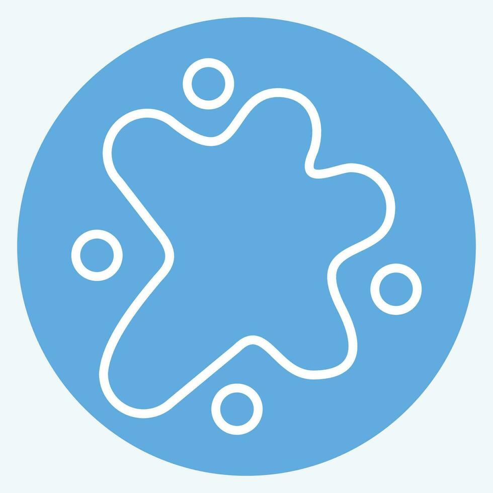 Icon Dirty Spots. related to Laundry symbol. blue eyes style. simple design editable. simple illustration vector